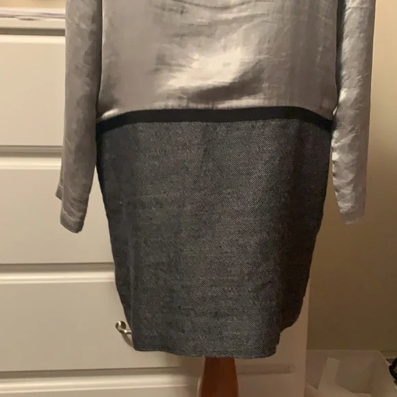 sachin and babi light blue dress Theory Dress Dark Blue Stretch Jersey Size Medium Sleeveless Blouson M –  Celebrity Owned main image 1